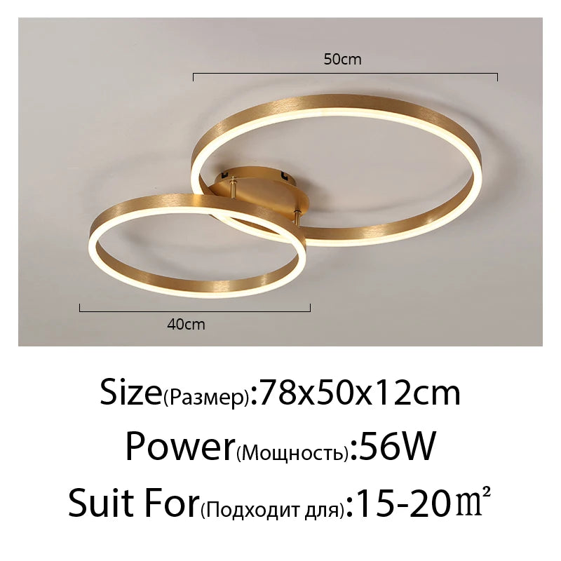 Nordic Multi Ring Circle Chandelier