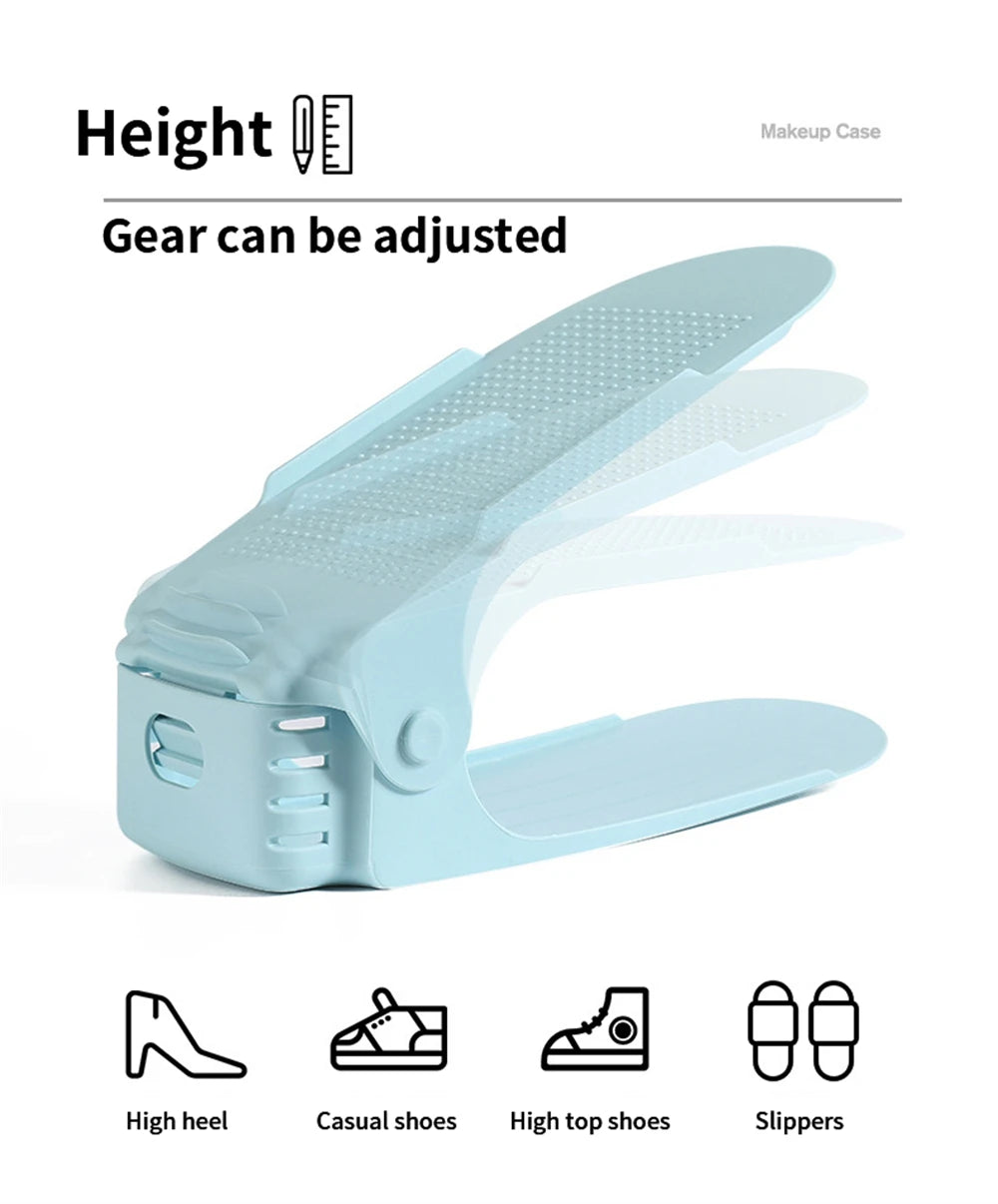 Adjustable Shoe Slot Organizers Set of 10