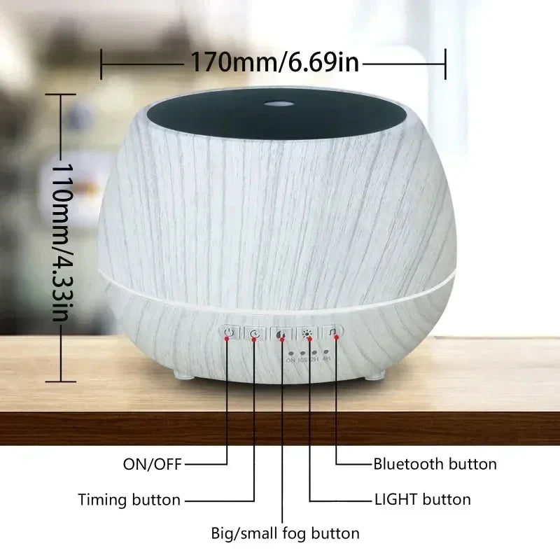 Smart WiFi Humidifier Aromatherapy Essential Oil Diffuser 500mL 7 Color