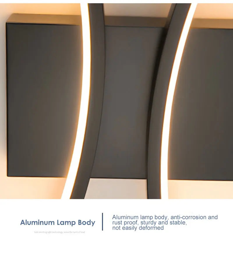 Indoor LED Wall Lamps for Corridor Bedroom Aluminum LED Wall Sconce