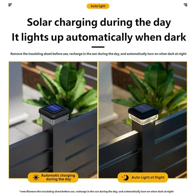 Waterproof Solar Post Cap Light