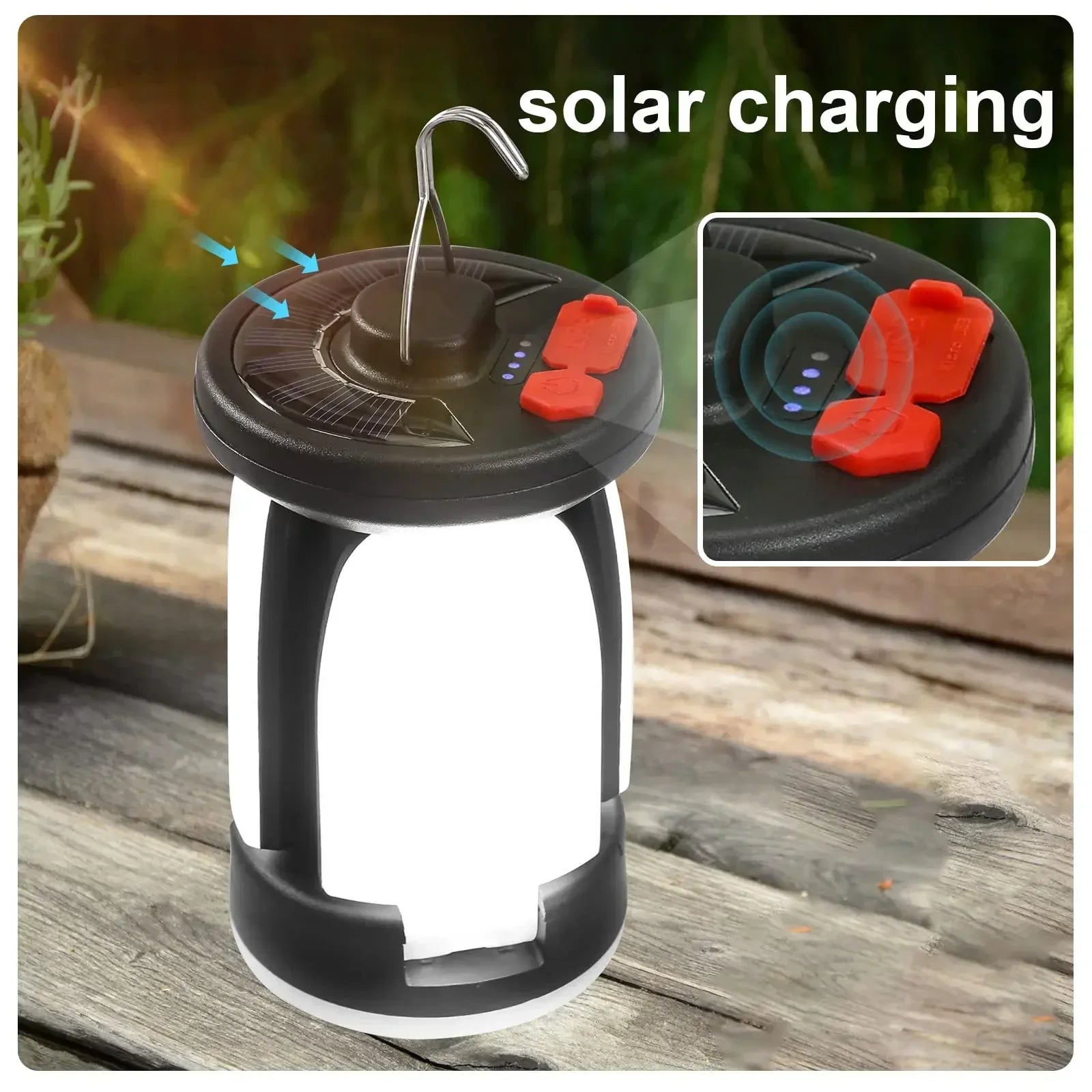 Outdoor Lighting LED Leaf Camping Lamp Hung Emergency Solar USB