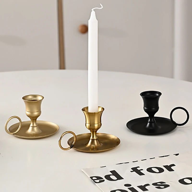 Metal Chamberstick Candle Holder