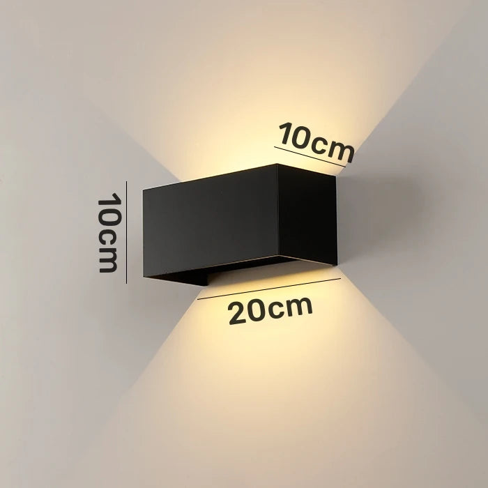 Motion Sensor LED Wall Lamp Outdoor Waterproof IP65 Up Down Sconce