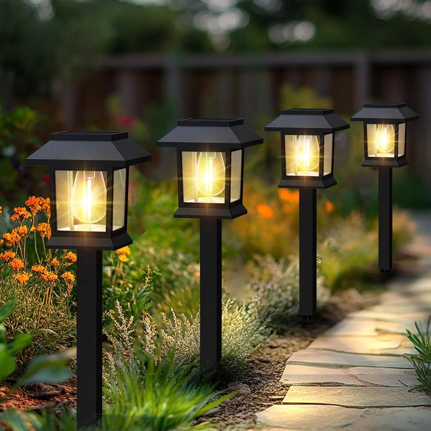 Outdoor Solar LED Ground Stake Light Lawn Lamp