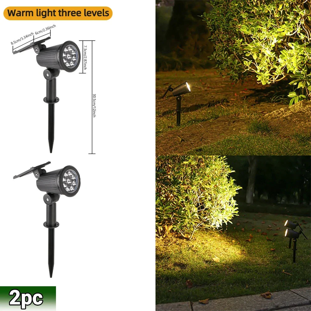 Adjustable Solar Landscape Spotlight
