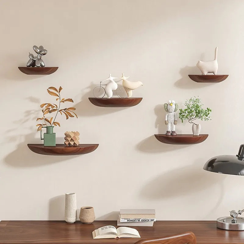 Half Round Floating Wall Shelf