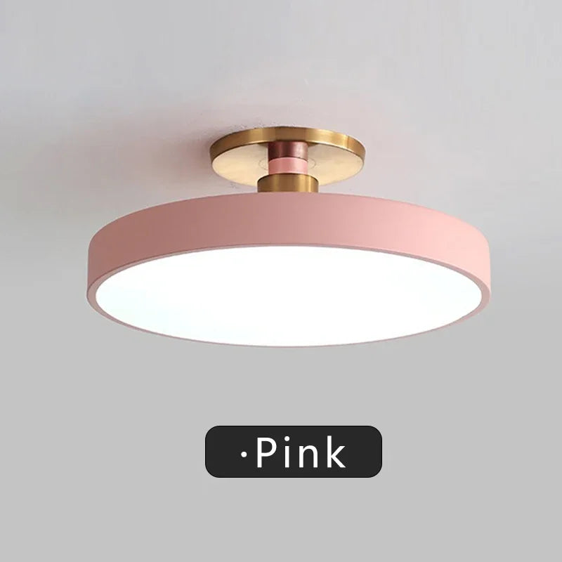 Circular Macaron Dimmable Ceiling Light