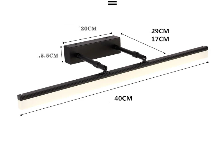 Waterproof Acrylic Mirror Light