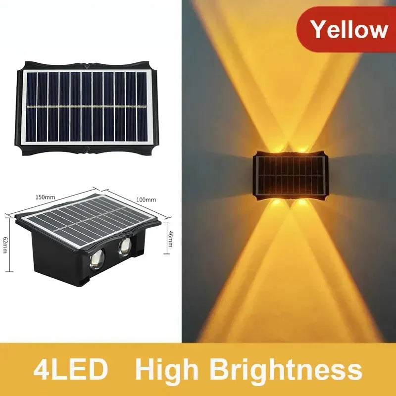 Up & Down Solar Wall Light