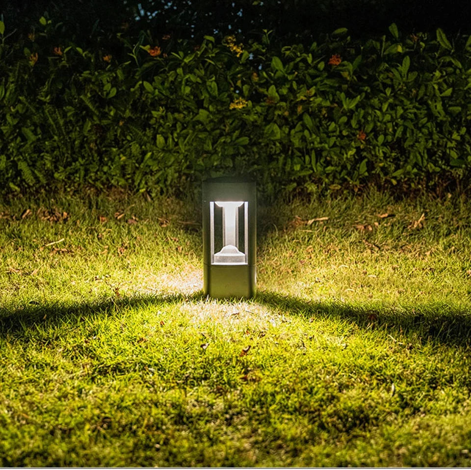 Outdoor LED Bollard Landscape Light Black Garden Pathway Lighting