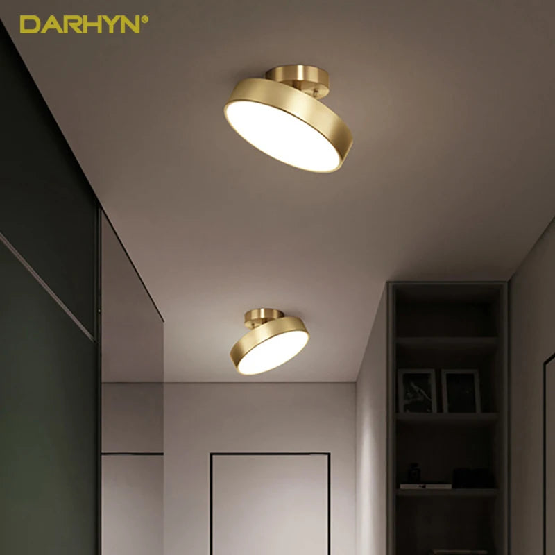 Copper Round LED Ceiling Light