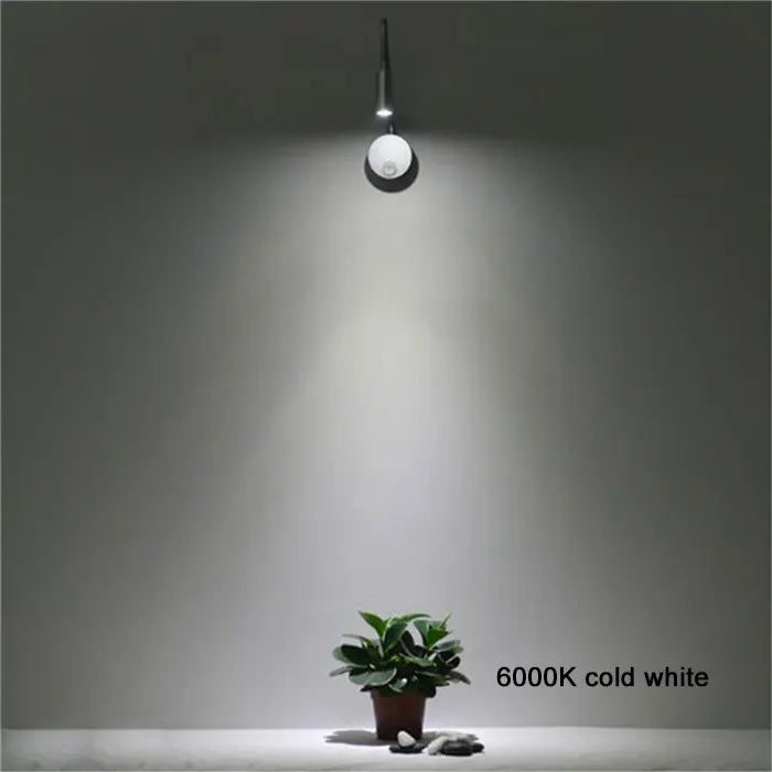 L40cm Long gooseneck 3W Led Wall Light Bedside Led Wall Lighting Black