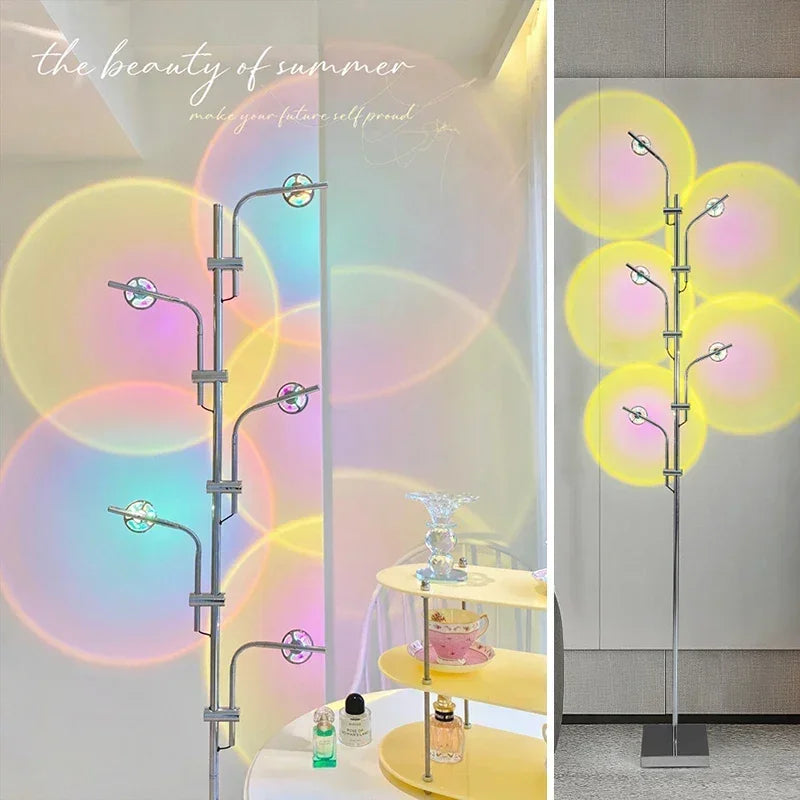 Nordic Rainbow Projection Floor Lamp