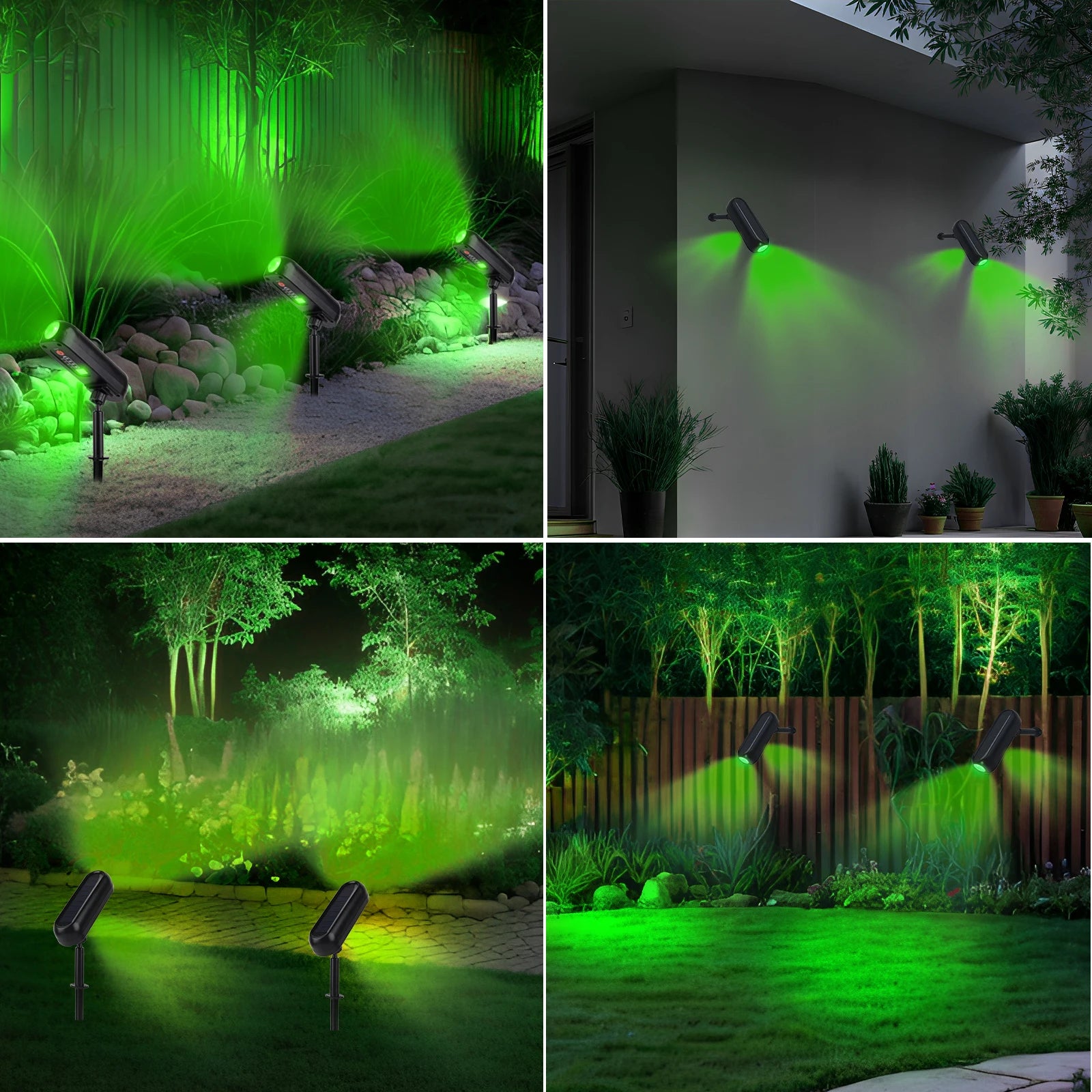Solar LED Outdoor Uplight Set