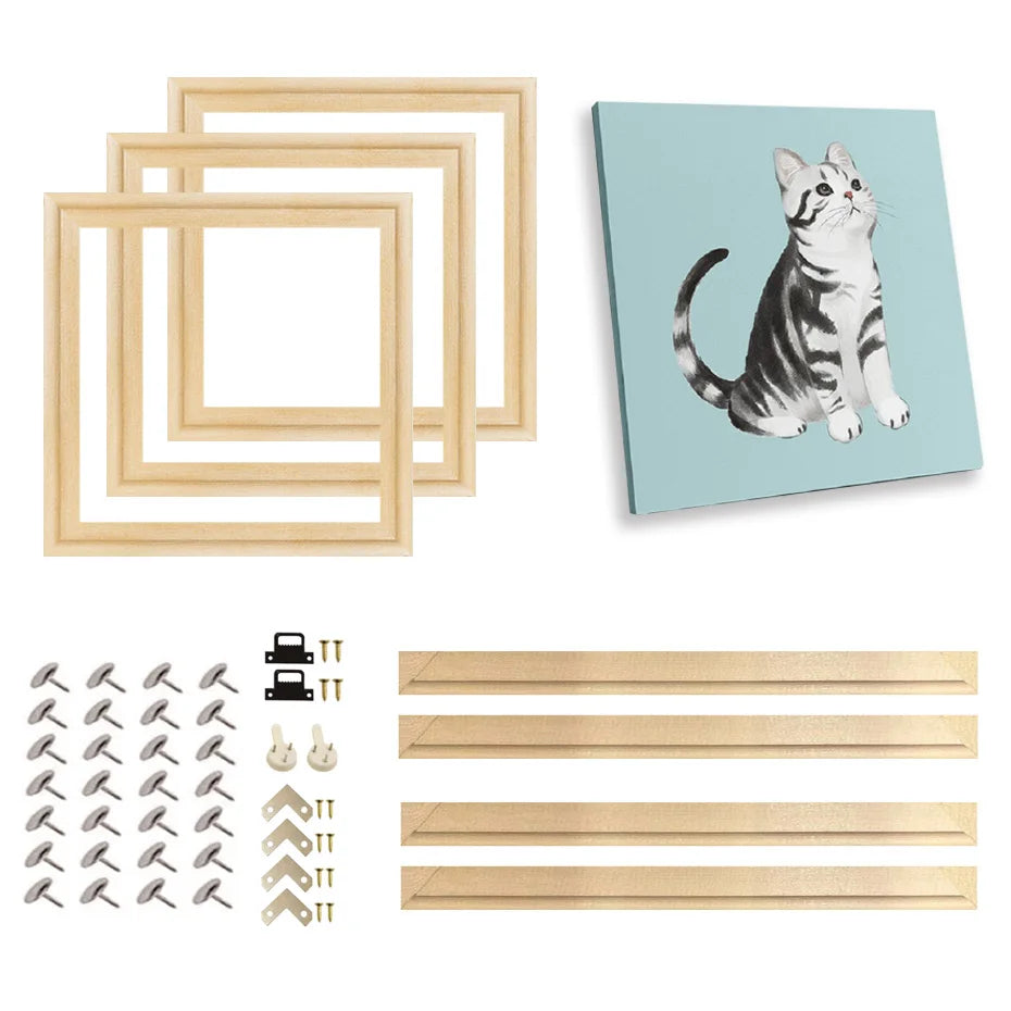 Wooden Canvas Stretcher Bar Frame Kit