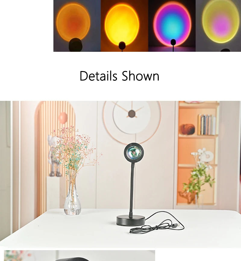 LED Sunset USB Party Projector