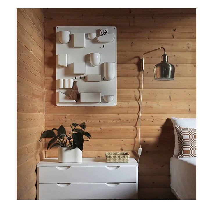 Wall Mounted Storage Rack with Hooks
