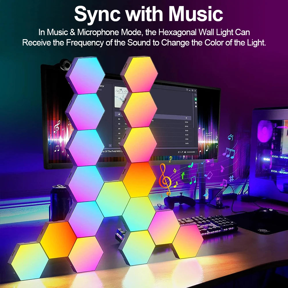 RGB Hexagon Smart Wall Panels