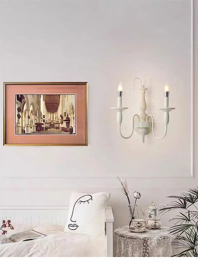 Modern 6-Light Crystal Chandelier LED Ceiling Light with E14 Bulb Base
