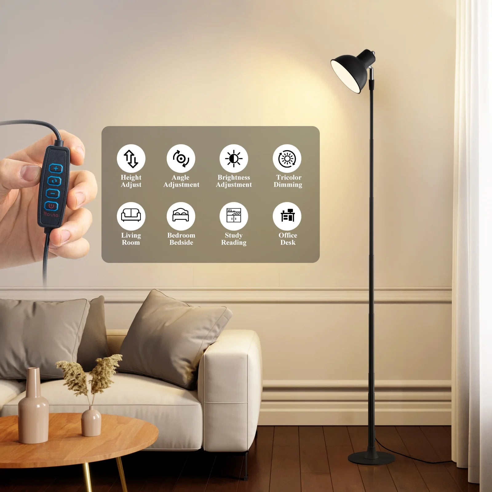 Telescopic Adjustable Floor Lamp