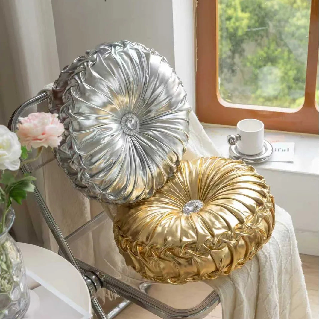 Metallic Style Sofa Pillow Bay Window Futon Seat Cushion Pumpkin Seat Cushion for Couch Floor
