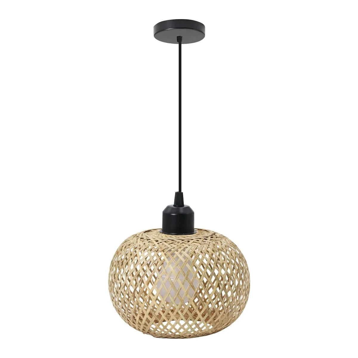Retro Woven Bamboo Ceiling Light
