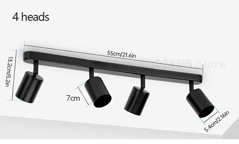 Dimmable Led GU10 Spotlight Clothing Store Background Wall Spotlight 7w