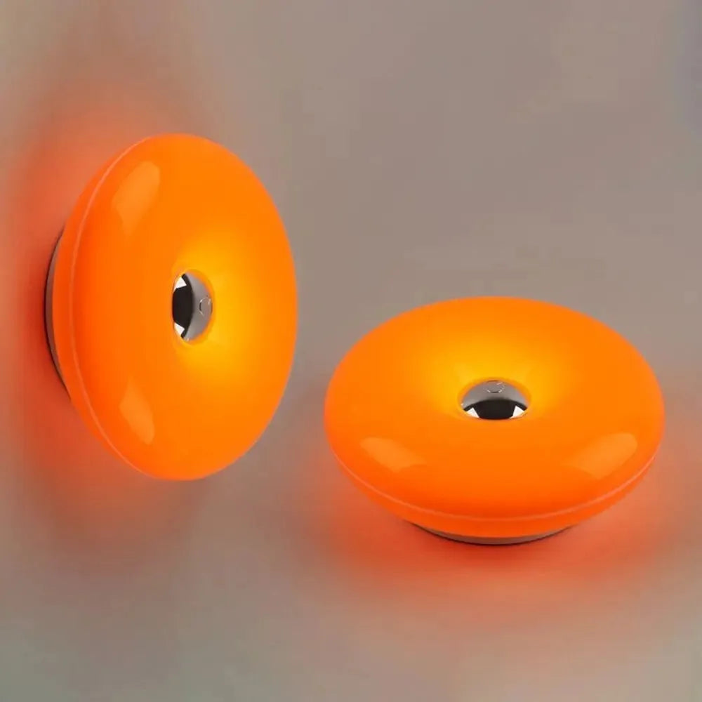Tricolor Donut Wall Lamp Touch Switch