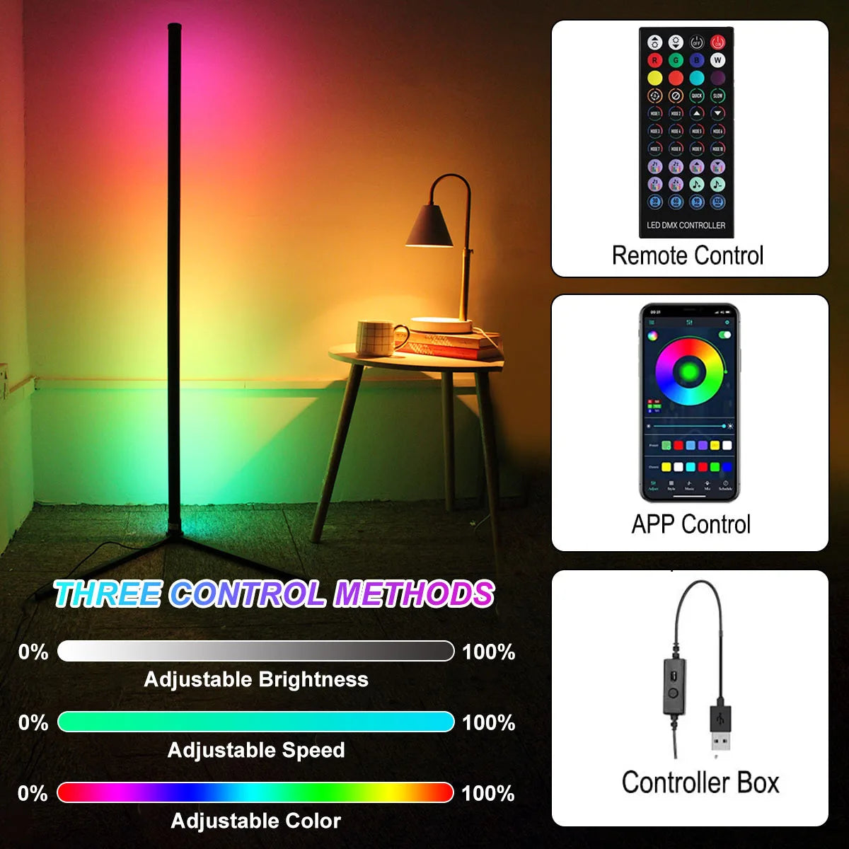 Smart Bluetooth Corner Lamp 160cm