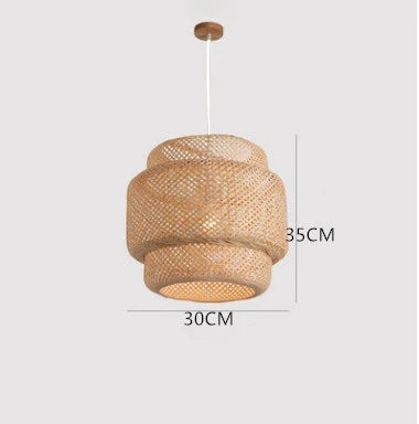 Hand Woven Bamboo Pendant Light