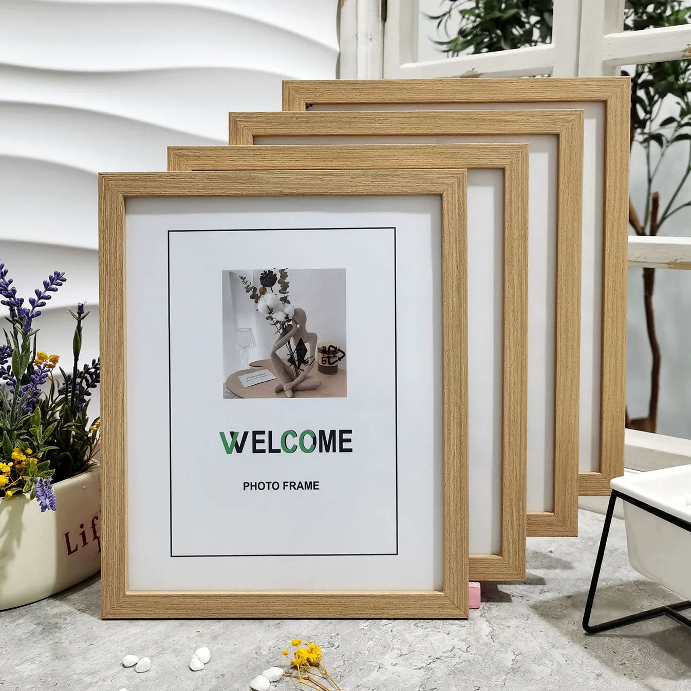 Wood Photo Frame Set of 4