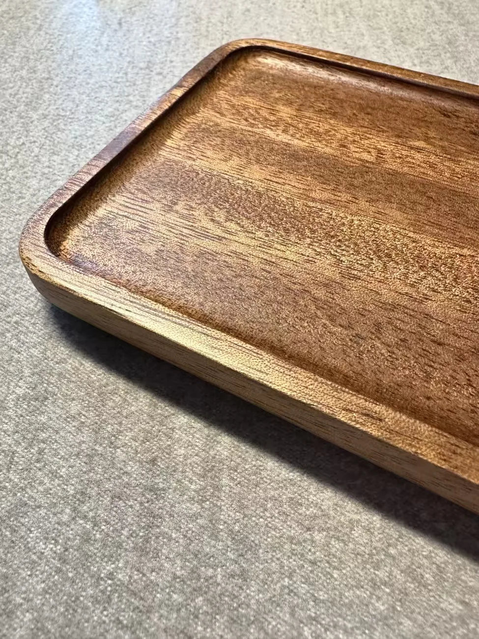 Natural Wood Rectangular Serving Tray