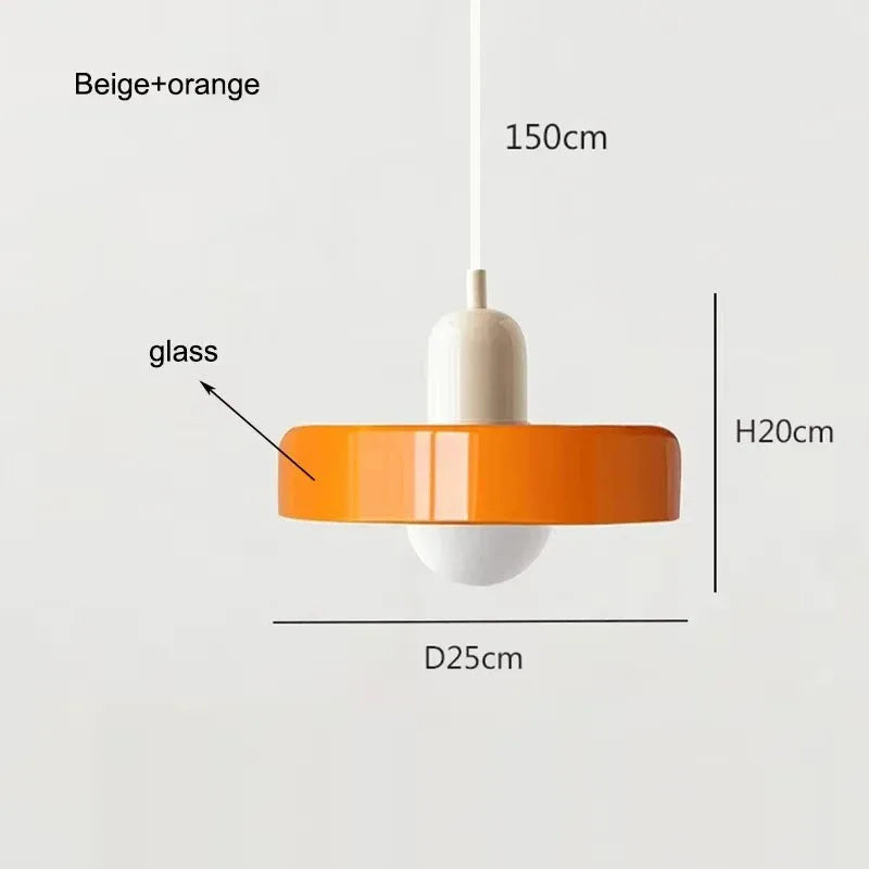 Nordic Retro Glass Pendant Light