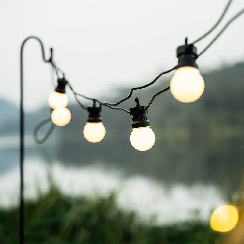 Outdoor Camp Lights Bulbs 23M G50 Waterproof Garland String LED Fairy Lights Tent Decoration Christmas Party Wedding ornament