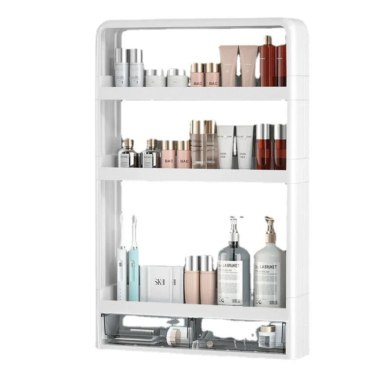 Wall Mounted Bathroom Organizer Shelf