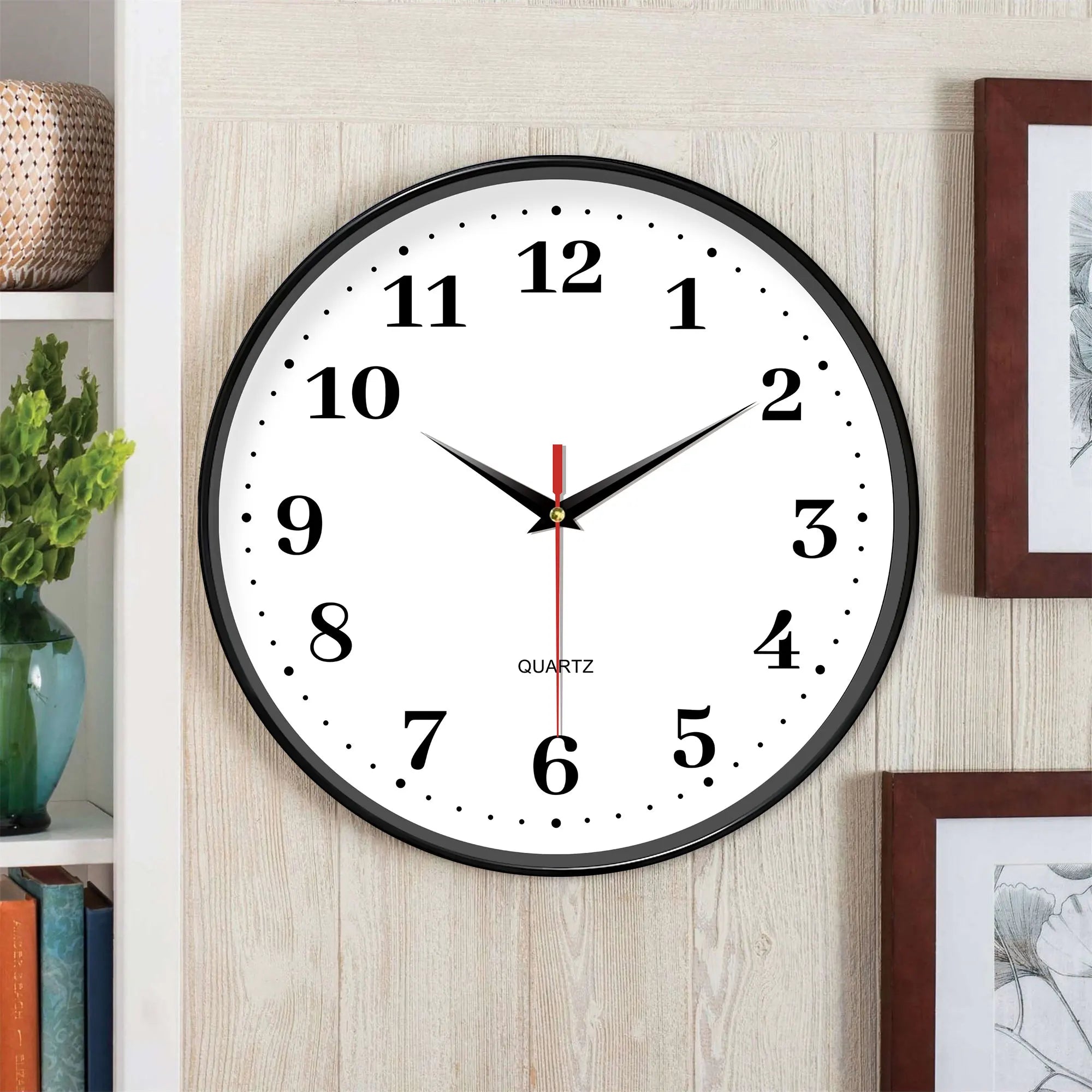 Minimalist White Wall Clock