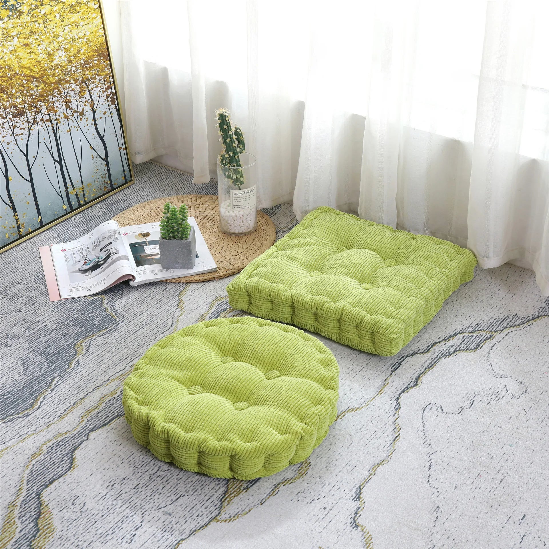Tufted Meditation Floor Cushion