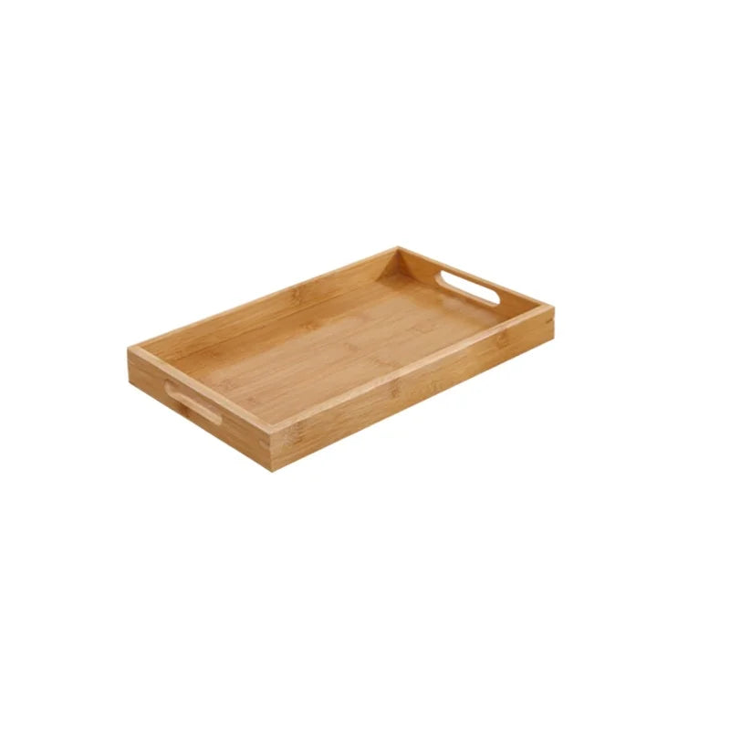 Bamboo Serving Tray With Handles