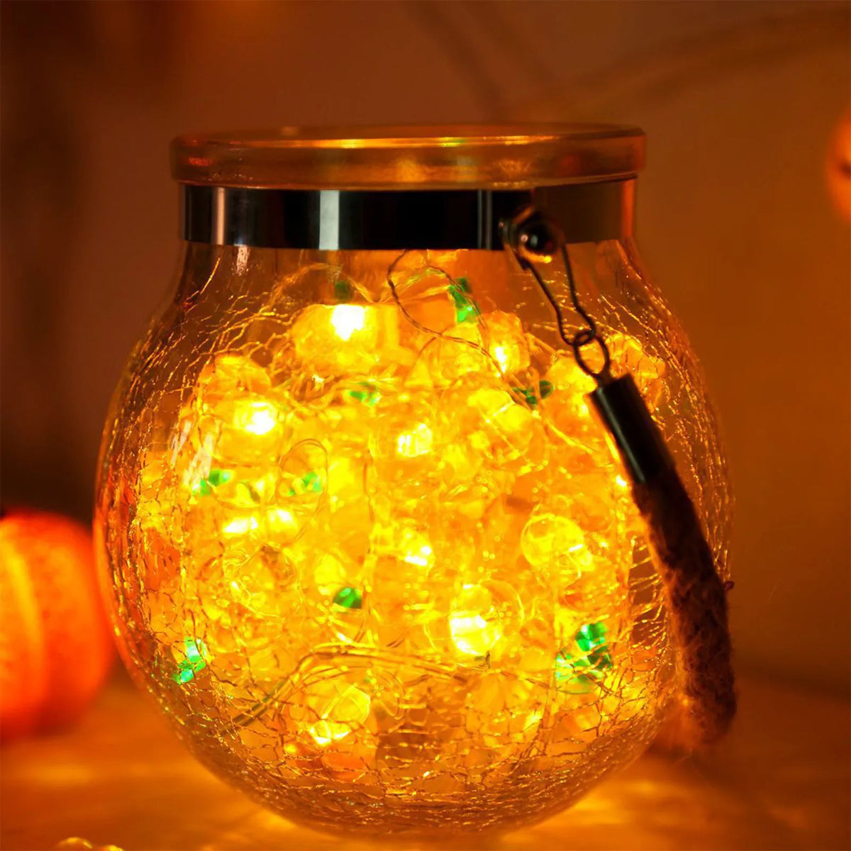 Pumpkin and Eyeball LED String Lights