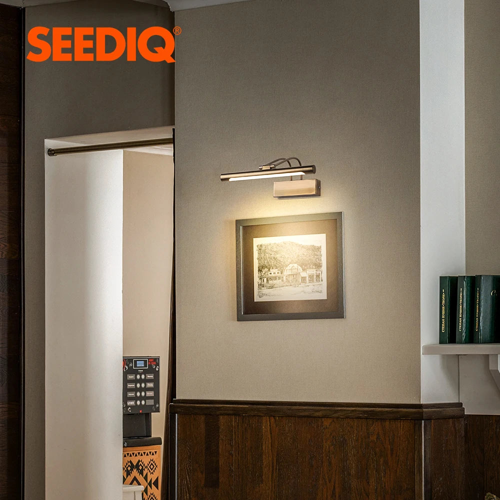 Led Bathroom Wall Light Black Copper AC85-265V Interior Wall Lamp