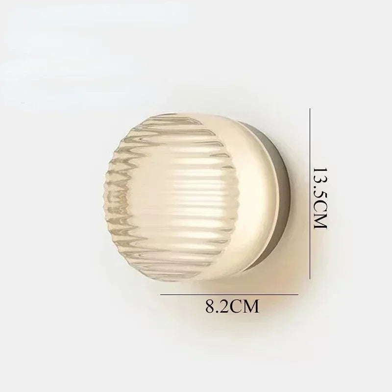 Modern Round Wall Lamp LED Acrylic Wall Light Sconce Living Room Aisel