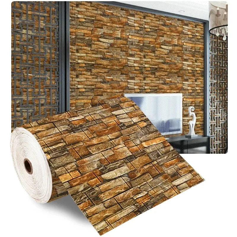 3D Brick Self Adhesive Wall Panel