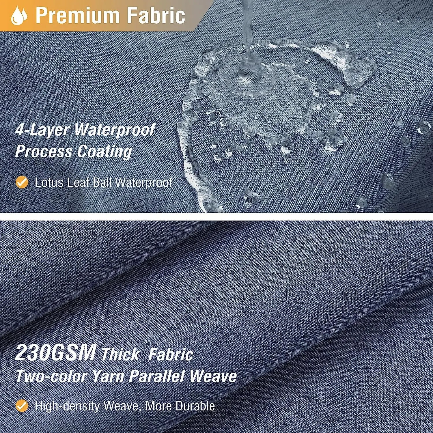 Luxury Linen Shower Curtain with Silver Metal Hooks Bathroom Waterproof