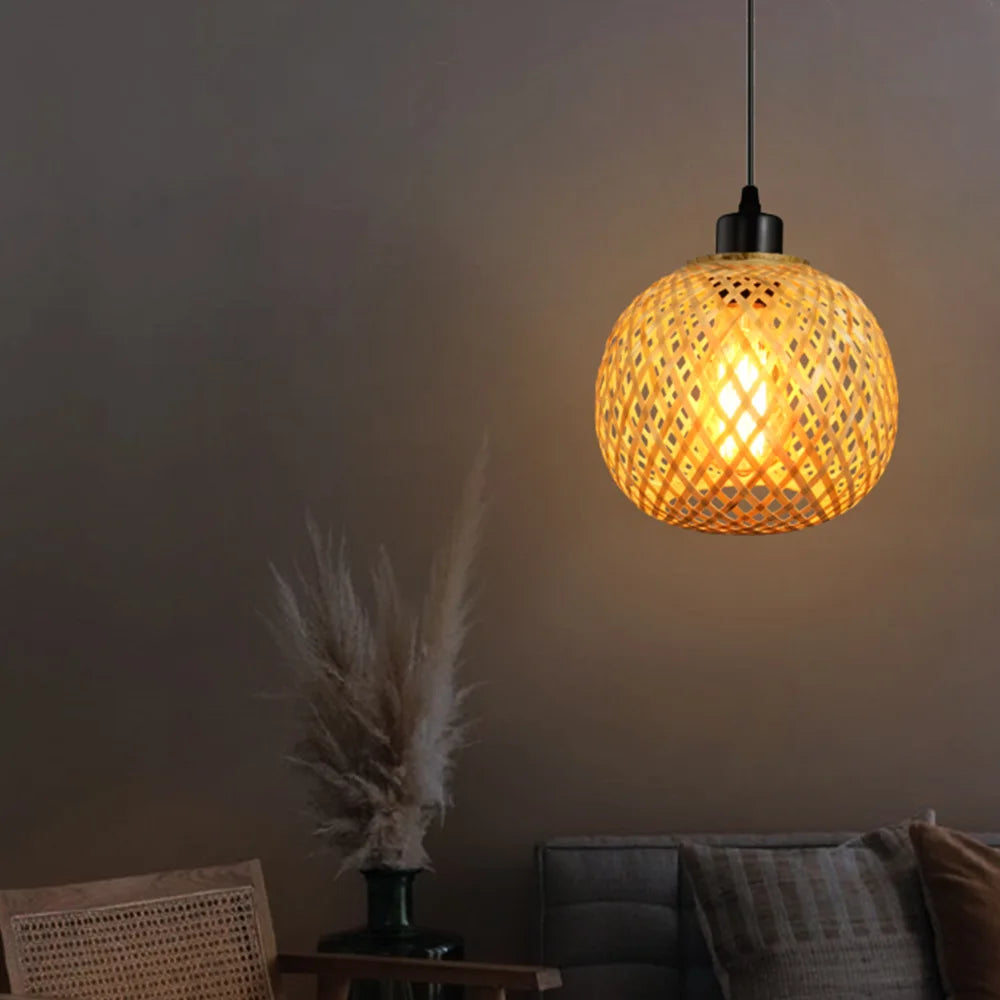 Handmade Rattan Bamboo Pendant Lamp