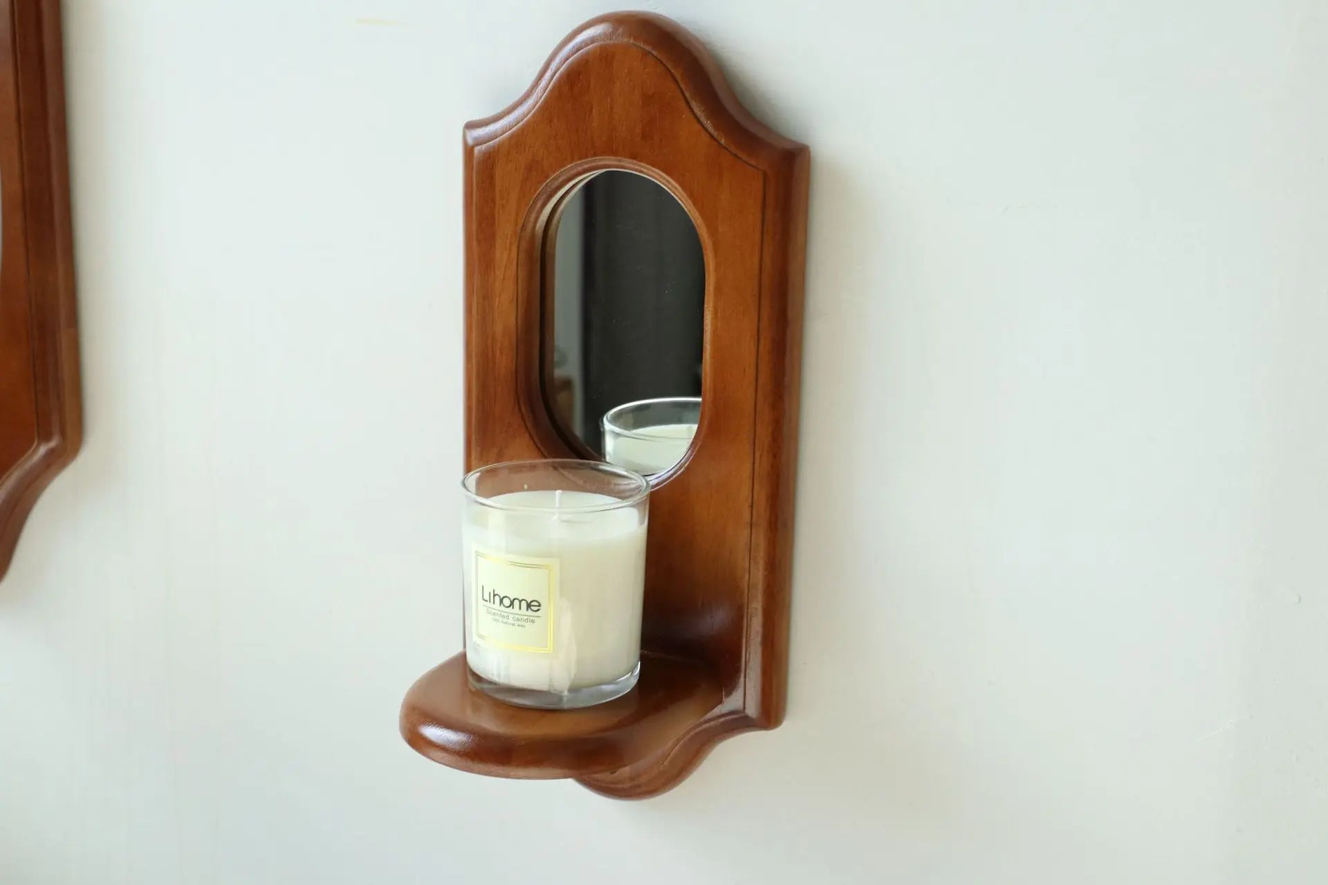 Vintage Solid Wood Wall Mirror