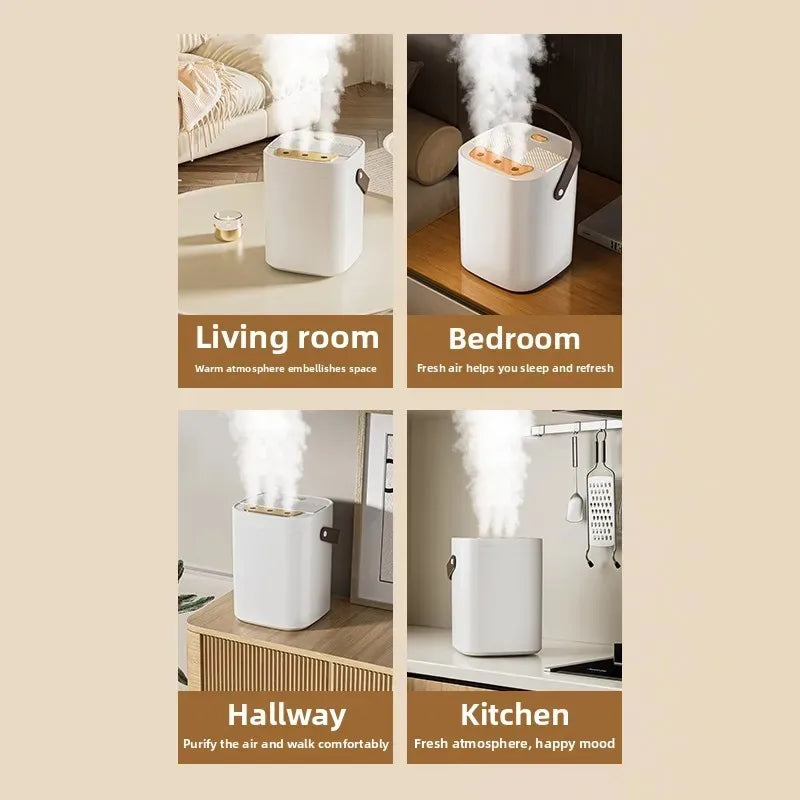 USB Connected Three Nozzle Humidifier 1.8L Large Capacity 3-Gear