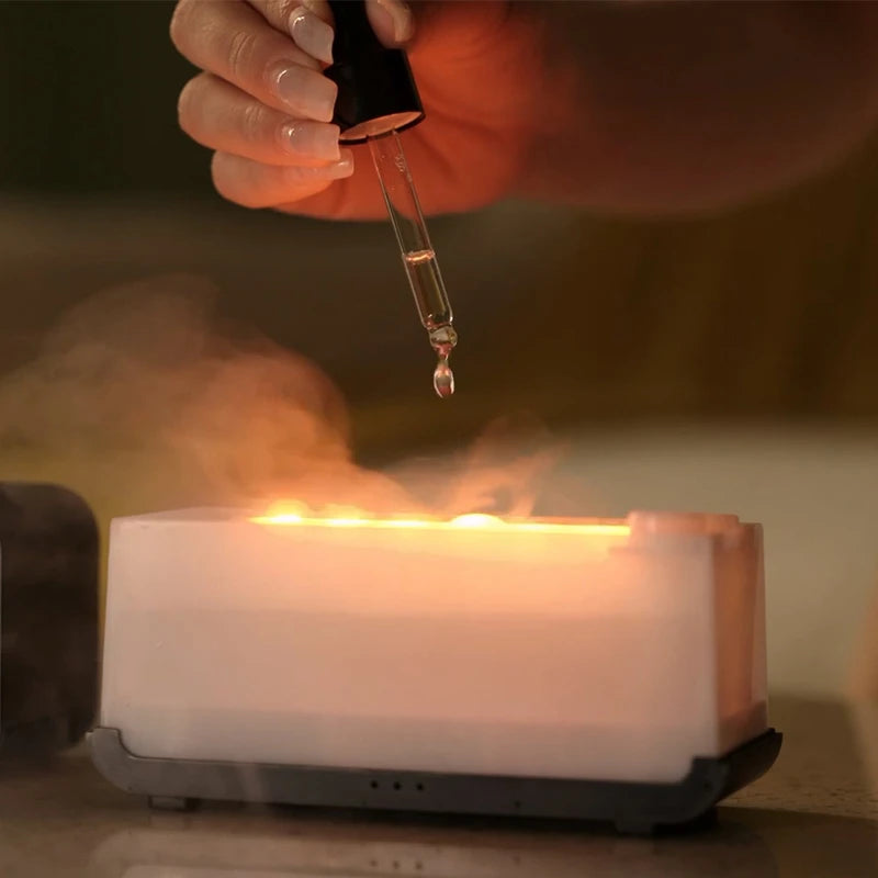 Air Aroma Humidifier Diffuser Essential Oils Humidifiers Mini Flame