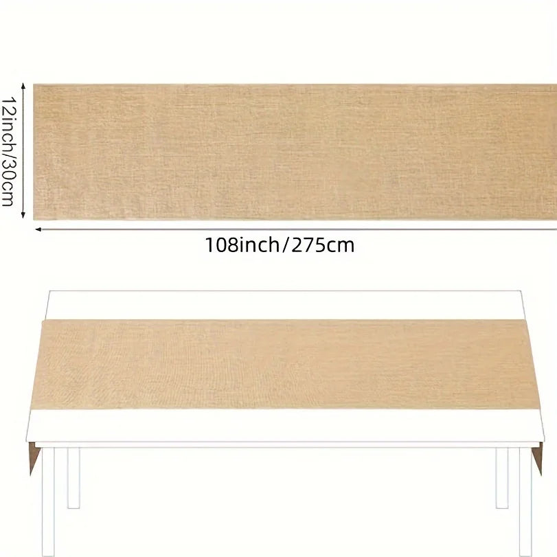 Natural Jute Burlap Table Runner