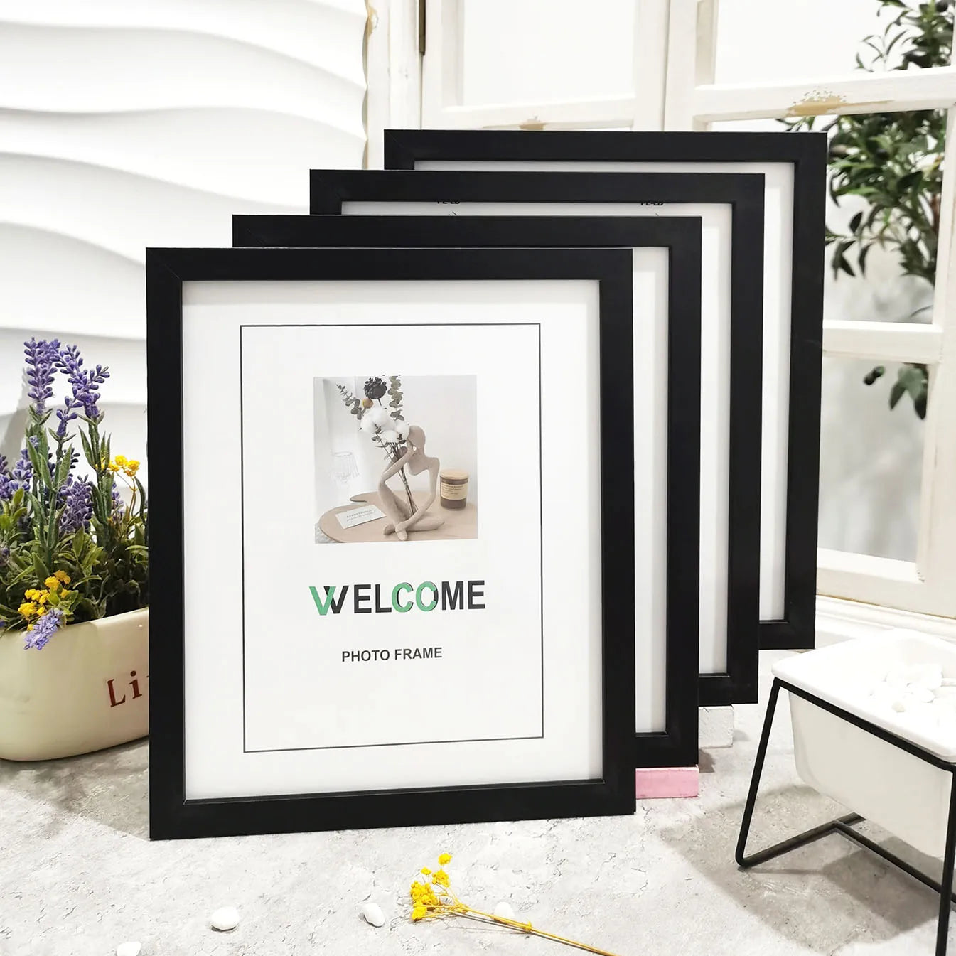 Wood Photo Frame Set of 4